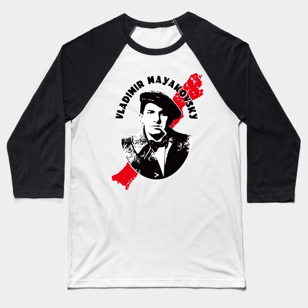 Vladimir Mayakovsky Baseball T-Shirt by Exile Kings 